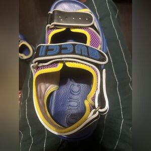 Gucci Blue and Yellow sandals